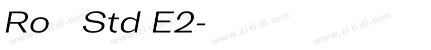 Ro本明朝Std E2字体转换 Ro本明朝Std E2字体转换
